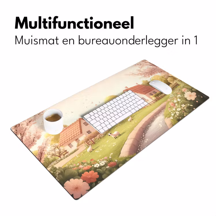 Bureau onderlegger - Schapen - Huisje - Platteland — 6