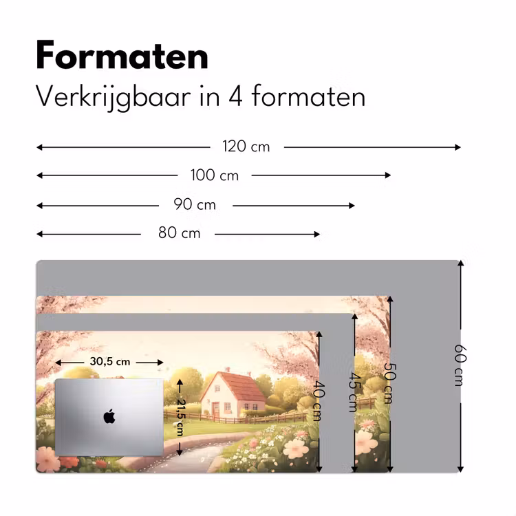 Bureau onderlegger - Schapen - Huisje - Platteland — 7