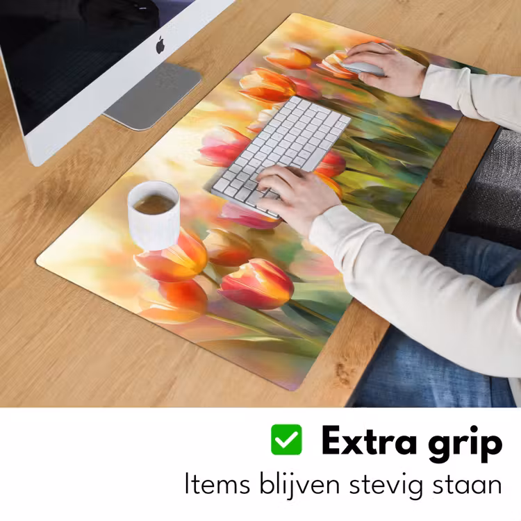 Bureau onderlegger - Tulpen - Sprookjesachtig - Kleurrijk — 5