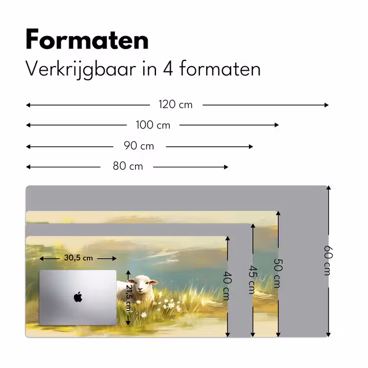 Bureau onderlegger - Schaap - Weide - Groen — 7