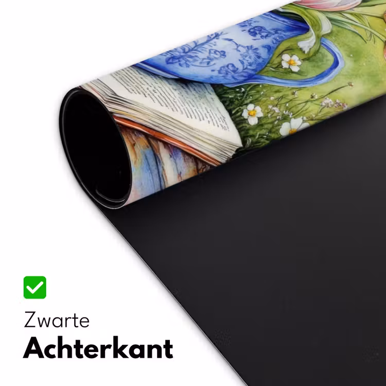 Bureau onderlegger - Vaas - Delftsblauw - Madeliefjes — 4