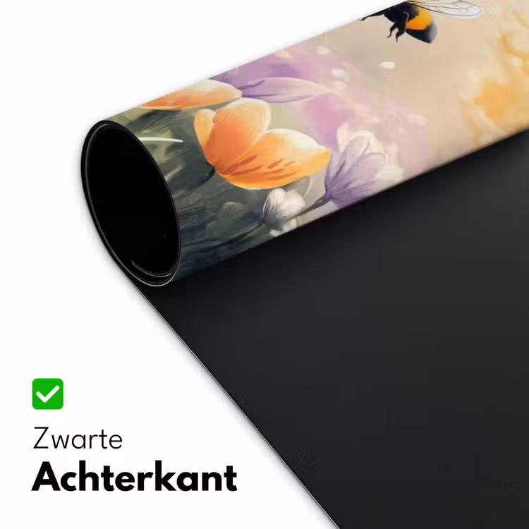 Bureau onderlegger - Viooltjes - bij - Zonlicht — 4