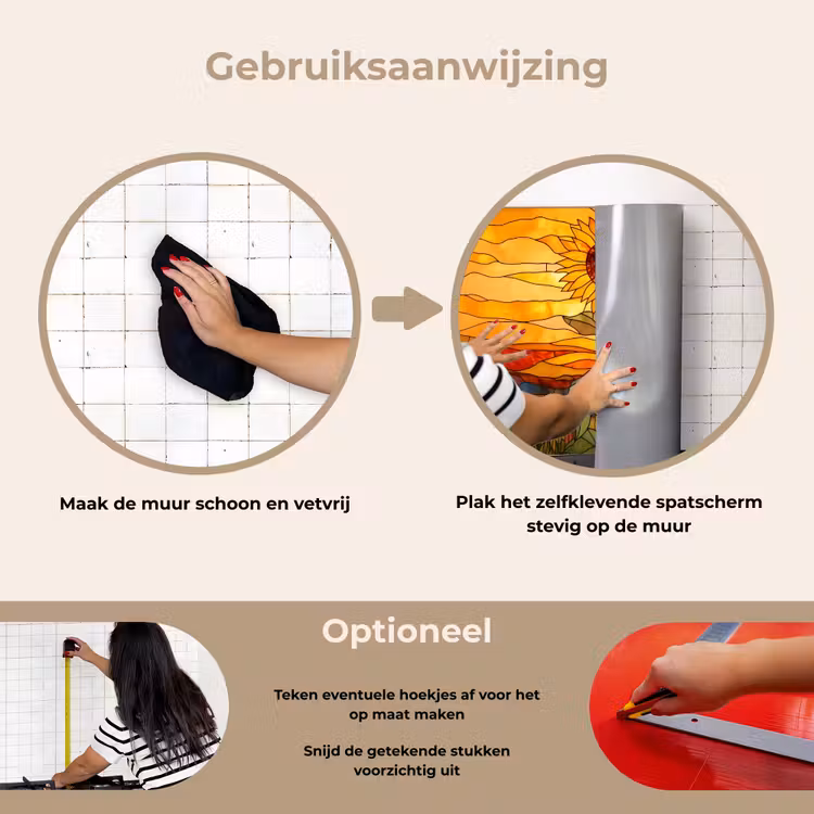 Spatscherm keuken - Zonnebloem - Mozaïek - Zonsondergang - Geel — 8