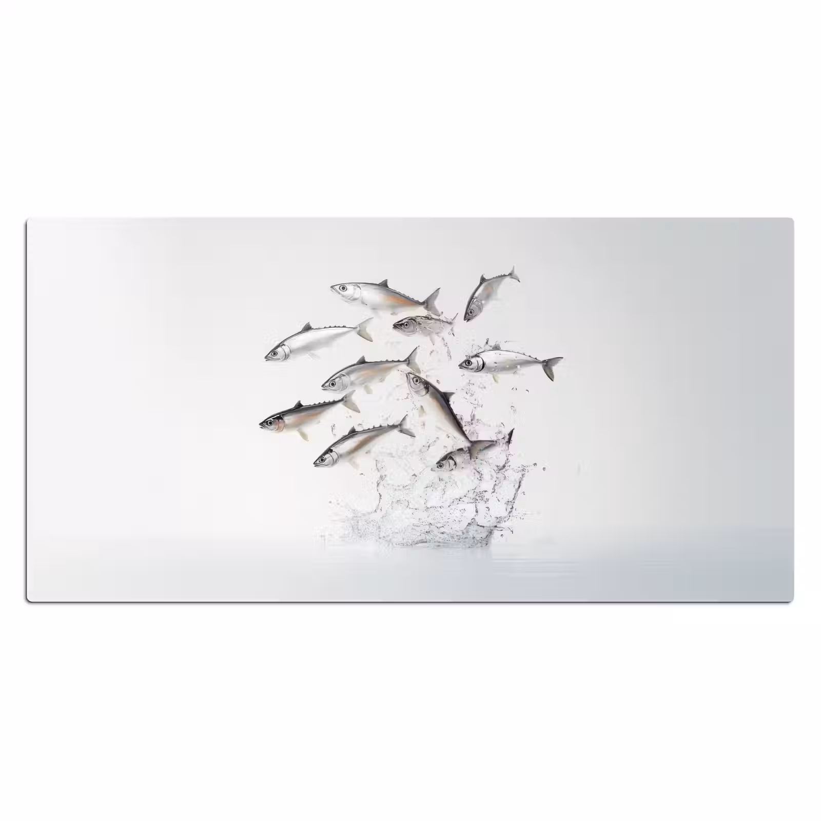 Bureau onderlegger - Vissen - Water - Wit — 1
