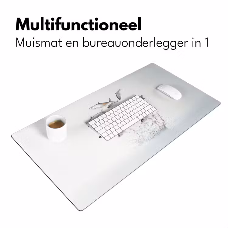 Bureau onderlegger - Vissen - Water - Wit — 6