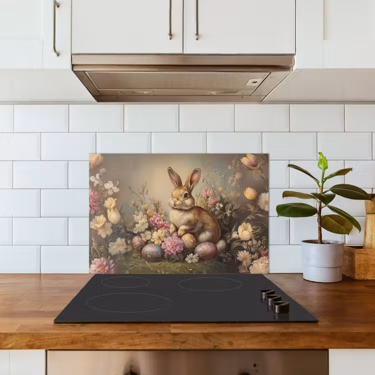 Spatscherm keuken - Haas - Stilleven - Bloemen — 6