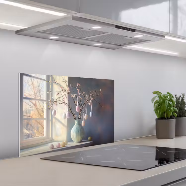 Spatscherm keuken - Stilleven - Vaas - Paastak — 5