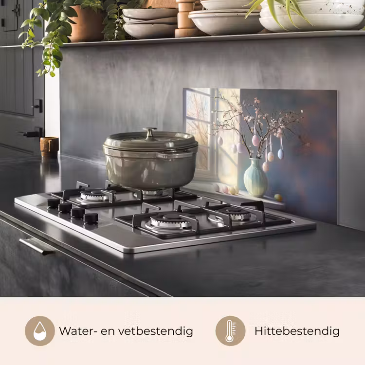 Spatscherm keuken - Stilleven - Vaas - Paastak — 7