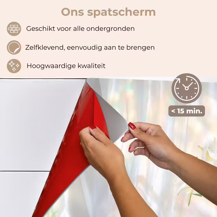 Spatscherm keuken - Vaas - Eieren - Bloemen — 4