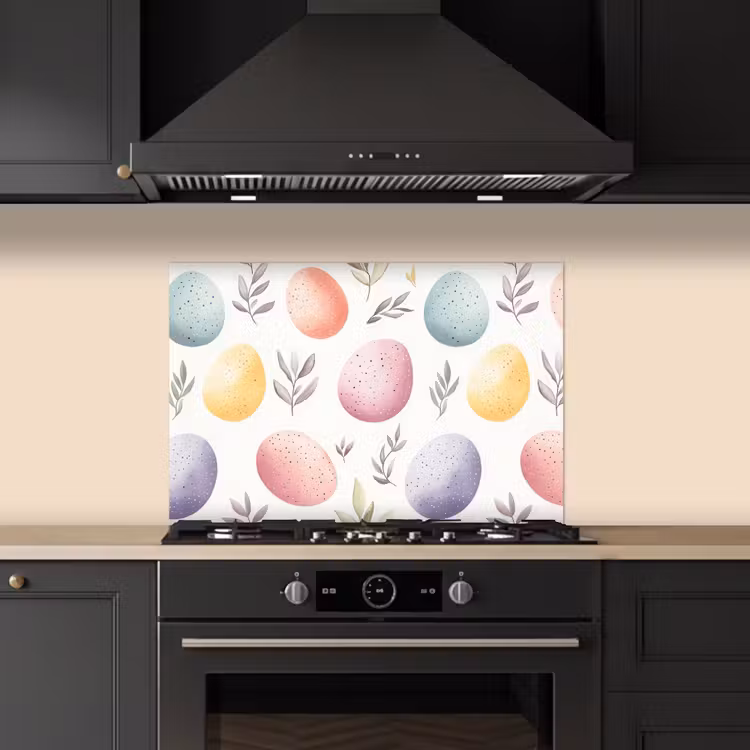 Spatscherm keuken - Eieren - Kleurrijk - Patroon — 2