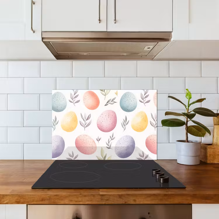 Spatscherm keuken - Eieren - Kleurrijk - Patroon — 6