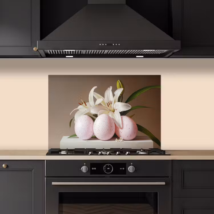 Spatscherm keuken - Lelies - Eieren - Pasen — 2