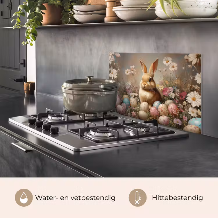 Spatscherm keuken - Paashaas - Lente - Paaseieren — 7