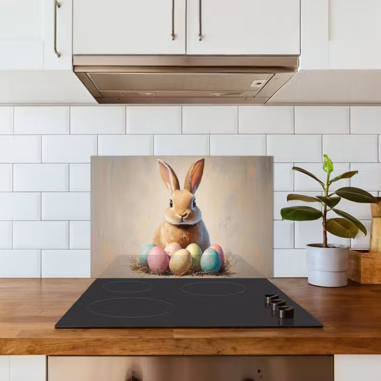 Spatscherm keuken - Paashaas - Pastel - Eieren — 6