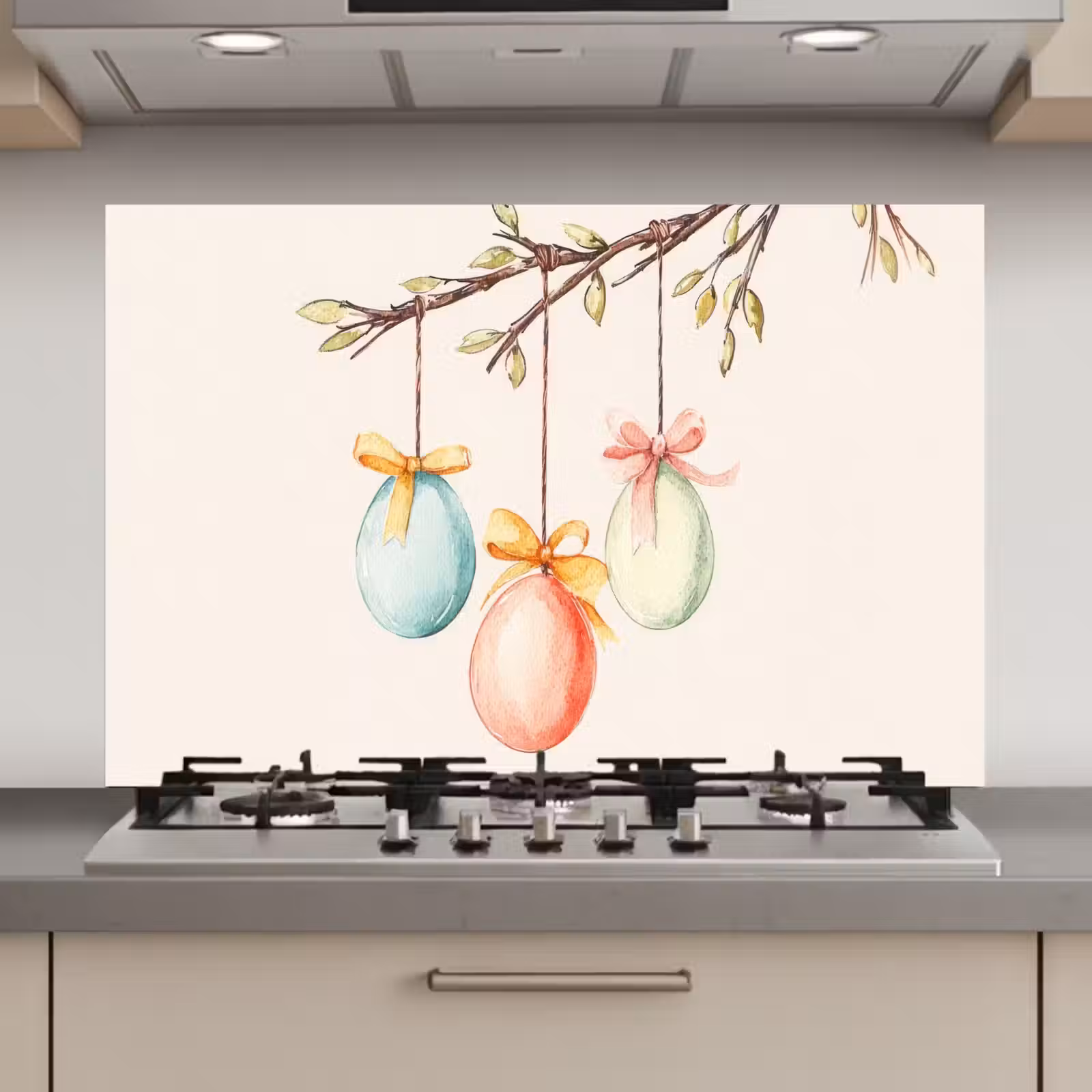 Spatscherm keuken - Paastak - Strikje - Eieren — 1