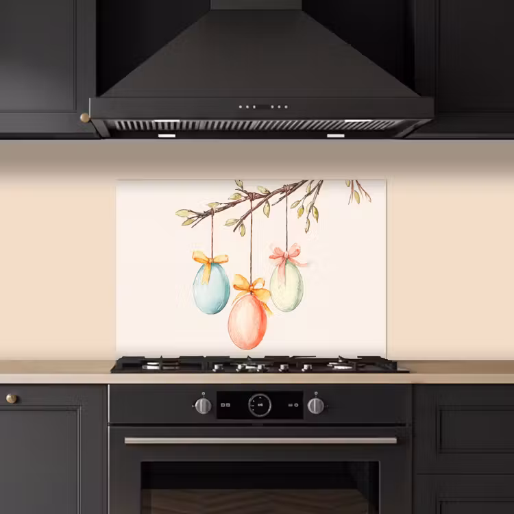 Spatscherm keuken - Paastak - Strikje - Eieren — 2