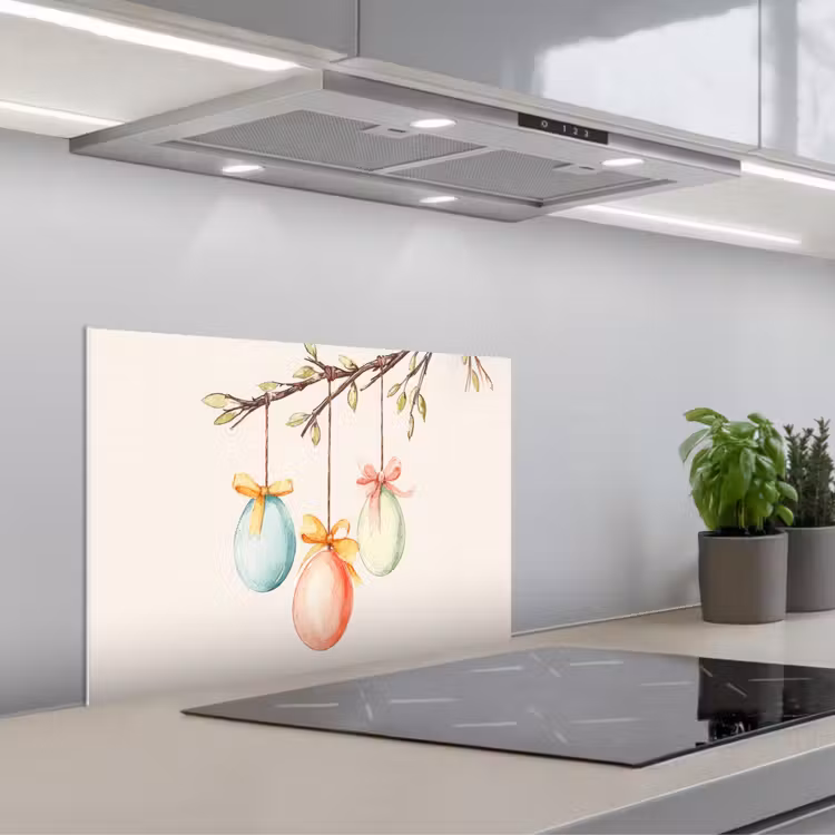 Spatscherm keuken - Paastak - Strikje - Eieren — 5