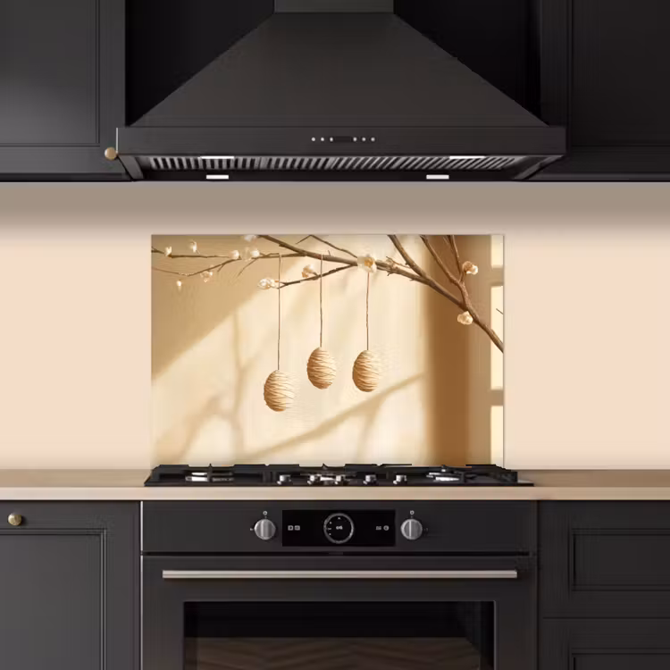 Spatscherm keuken - Beige - Paastak - Eieren — 2
