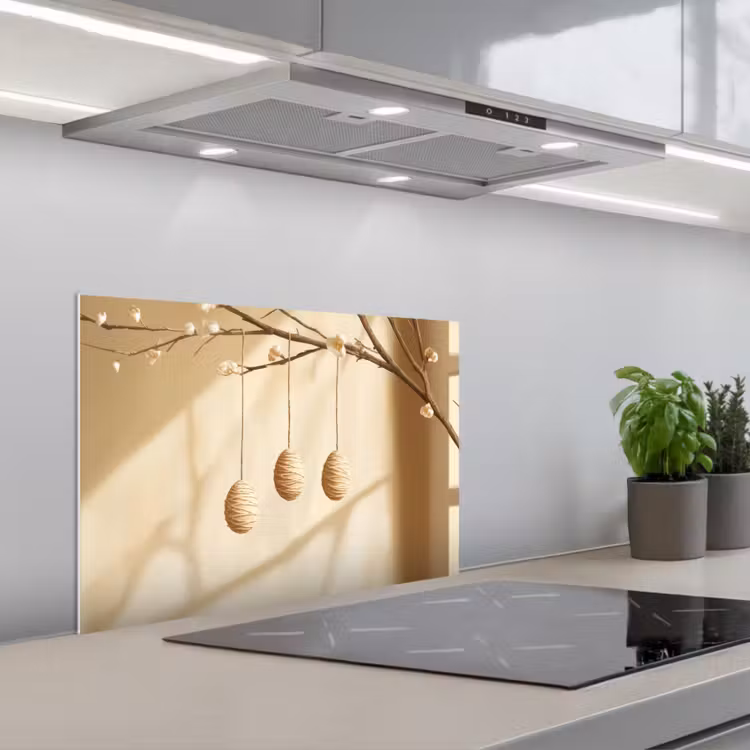 Spatscherm keuken - Beige - Paastak - Eieren — 5