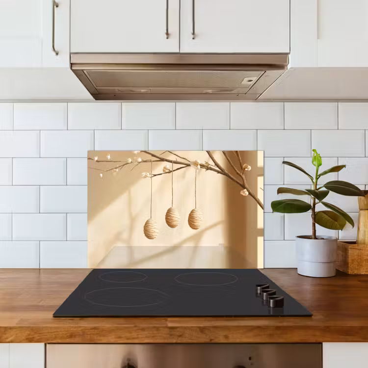 Spatscherm keuken - Beige - Paastak - Eieren — 6