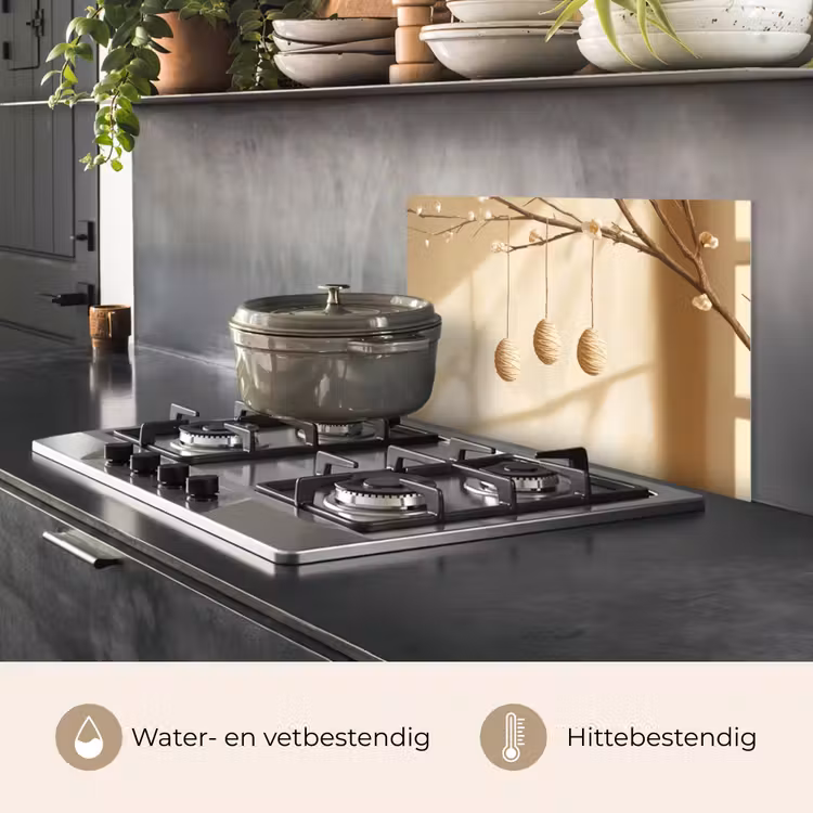 Spatscherm keuken - Beige - Paastak - Eieren — 7