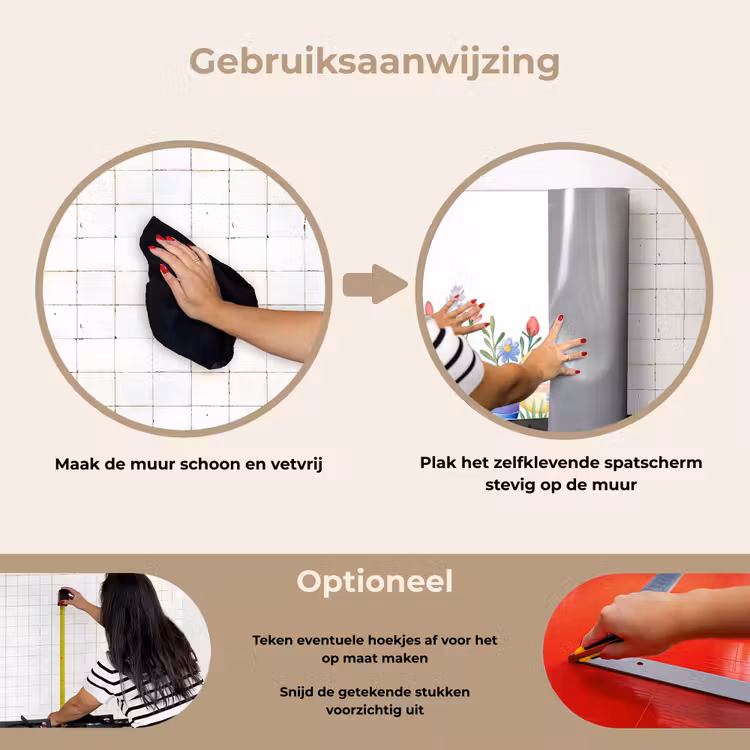 Spatscherm keuken - Bloementuin - Kleurrijk - Eieren — 8