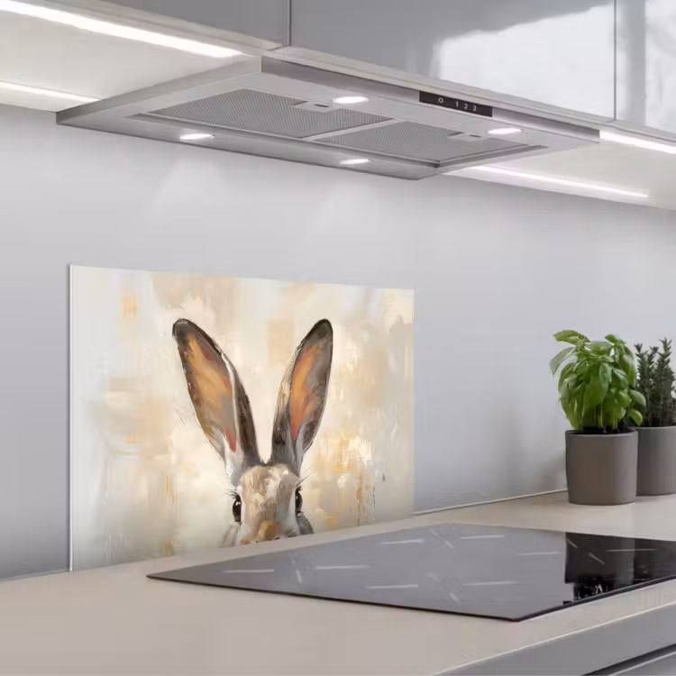 Spatscherm keuken - Haas - Oren - Bruin — 5