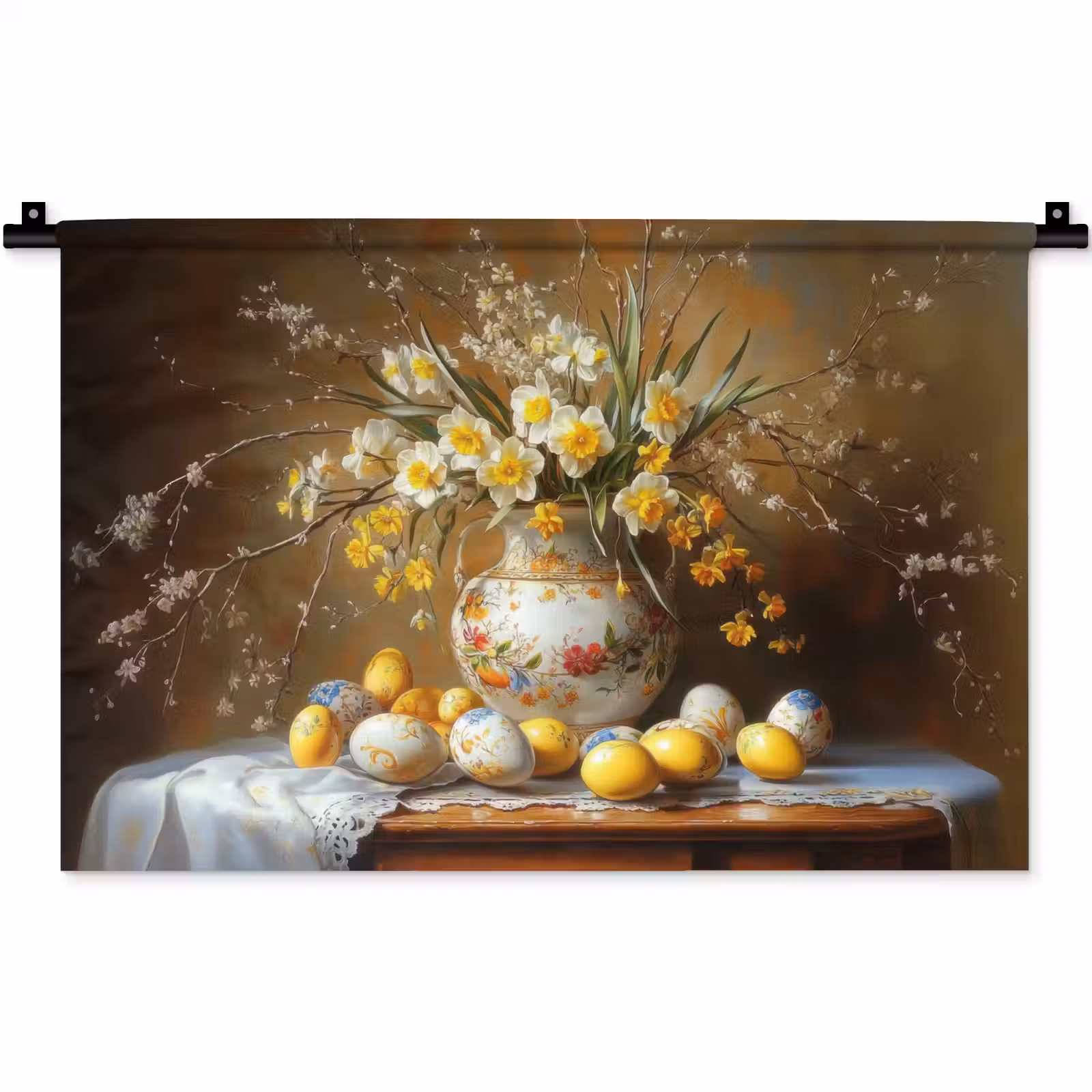 Wandkleed - Paaseieren - Stilleven - Vaas — 1