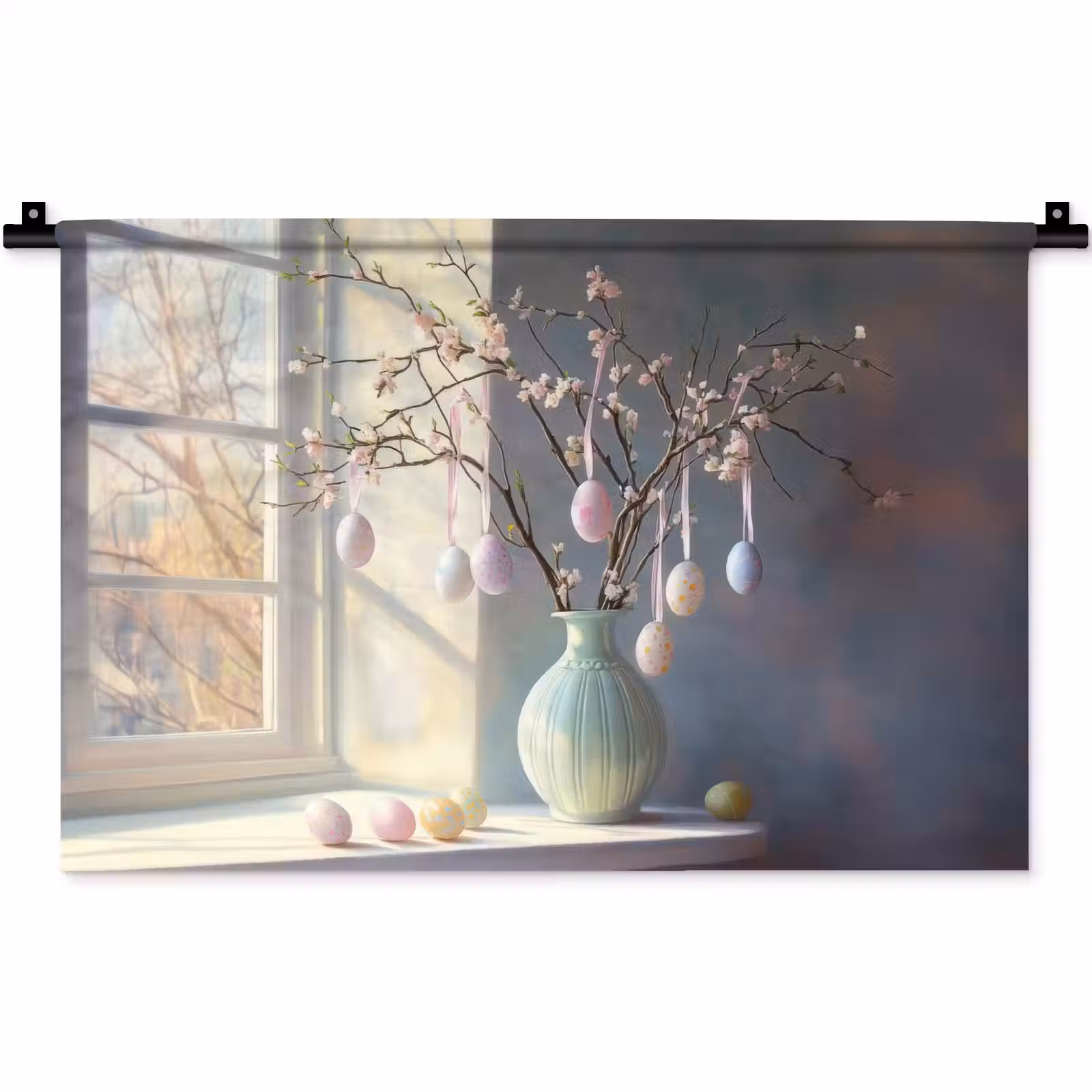 Wandkleed - Stilleven - Vaas - Paastak — 1