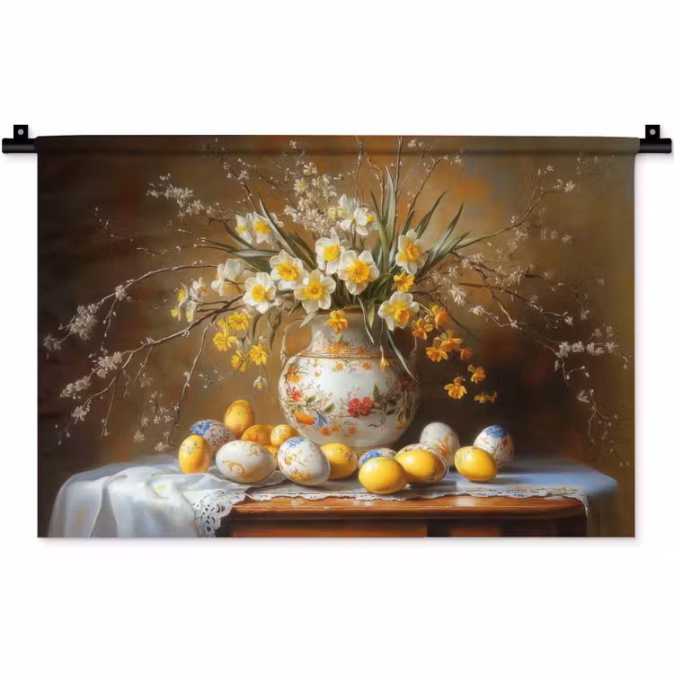 Wandkleed - Paaseieren - Stilleven - Vaas — 1