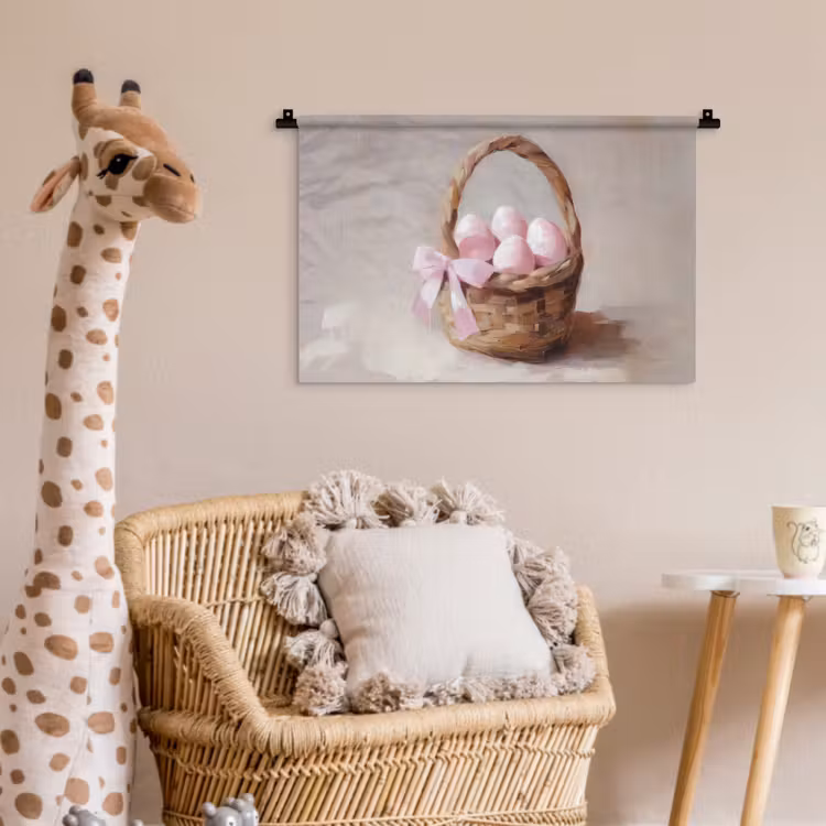 Wandkleed - Mand - Eieren - Roze — 5