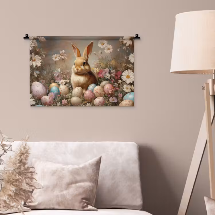 Wandkleed - Paashaas - Lente - Paaseieren — 2