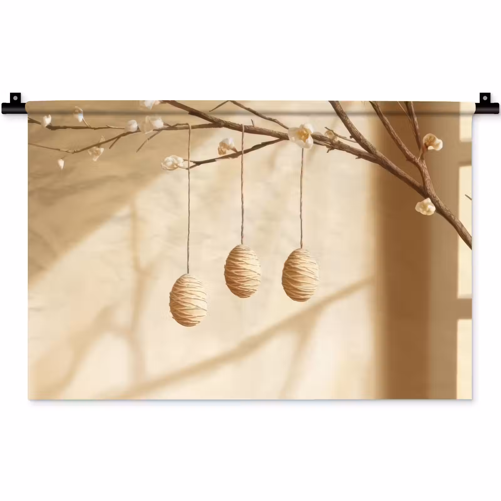 Wandkleed - Beige - Paastak - Eieren — 1