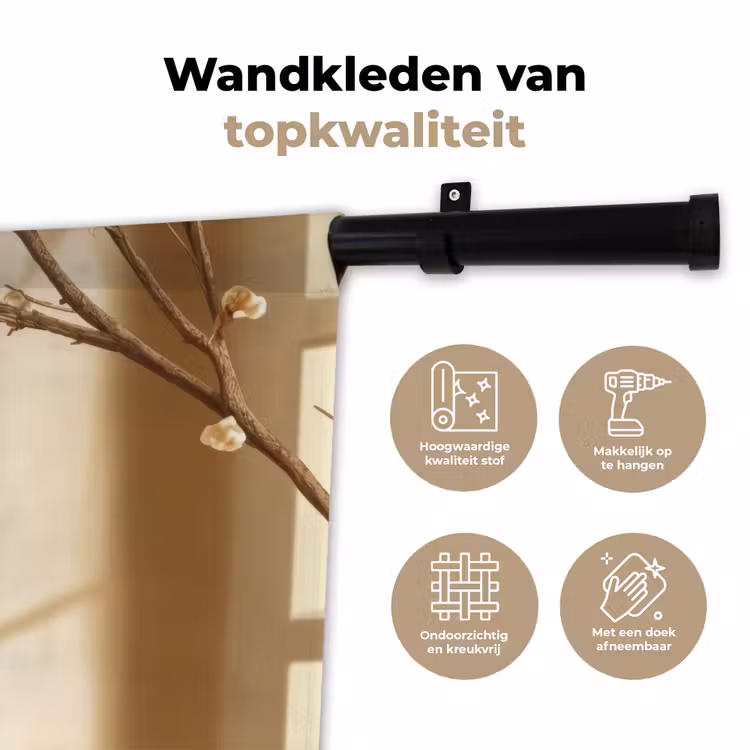 Wandkleed - Beige - Paastak - Eieren — 3