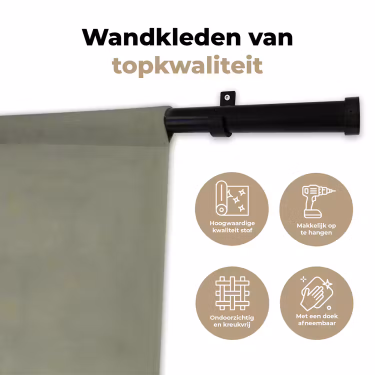 Wandkleed - Eend - Konijnoren - Grijs — 3