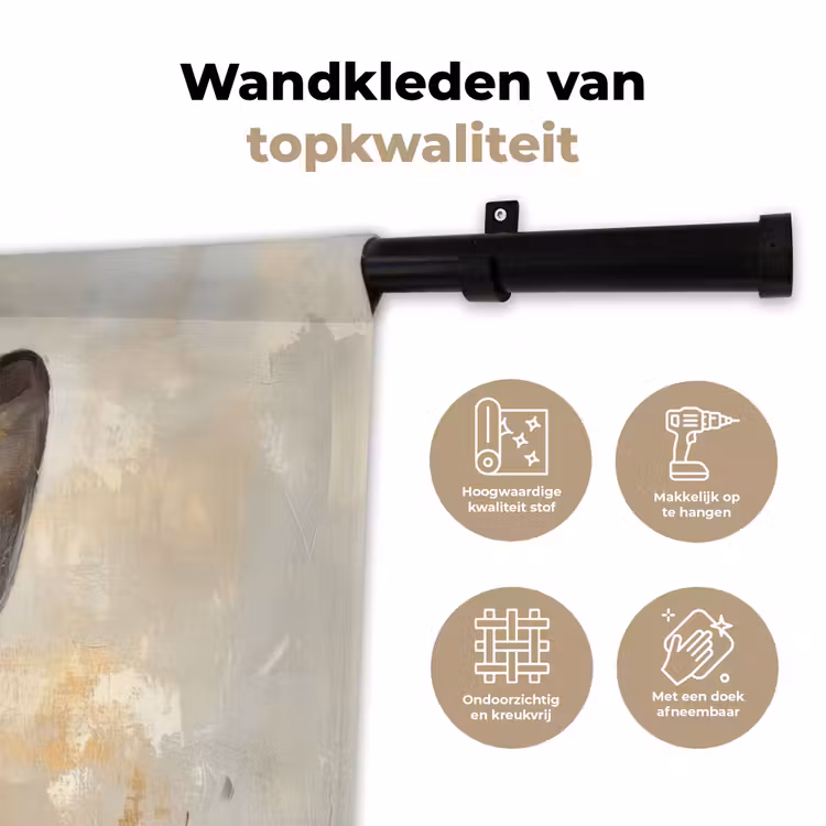 Wandkleed - Haas - Oren - Bruin — 3