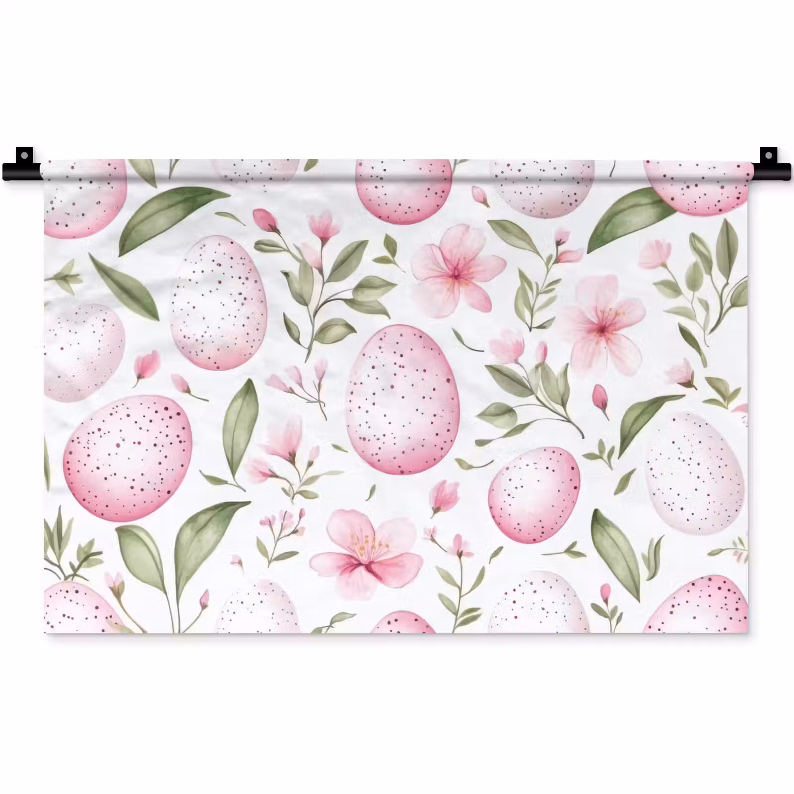 Wandkleed - Patroon - Eieren - Roze - Pasen — 1
