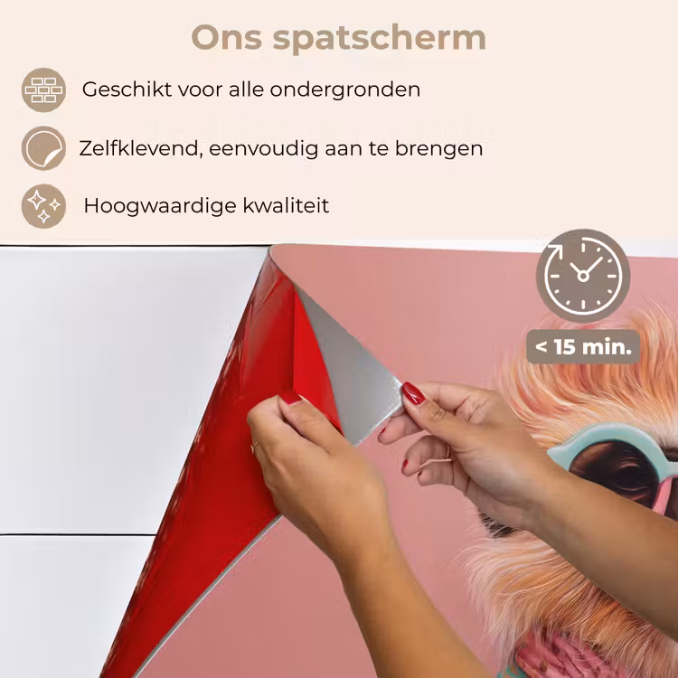 Spatscherm keuken - Sjaal - Aap - Zonnebril - Jasje — 4