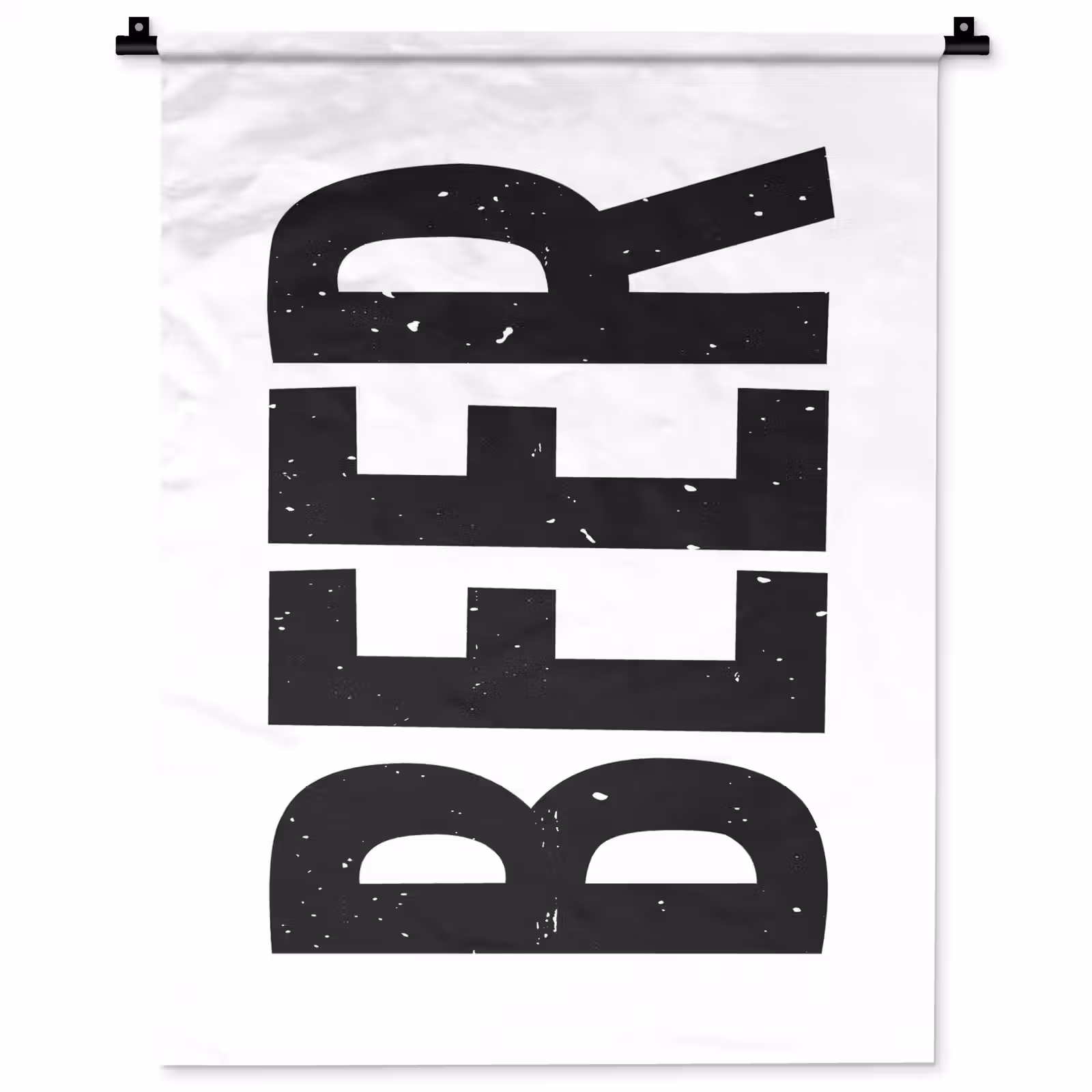 Wandkleed - Bier - Japandi - Decoratie - Zwart — 1