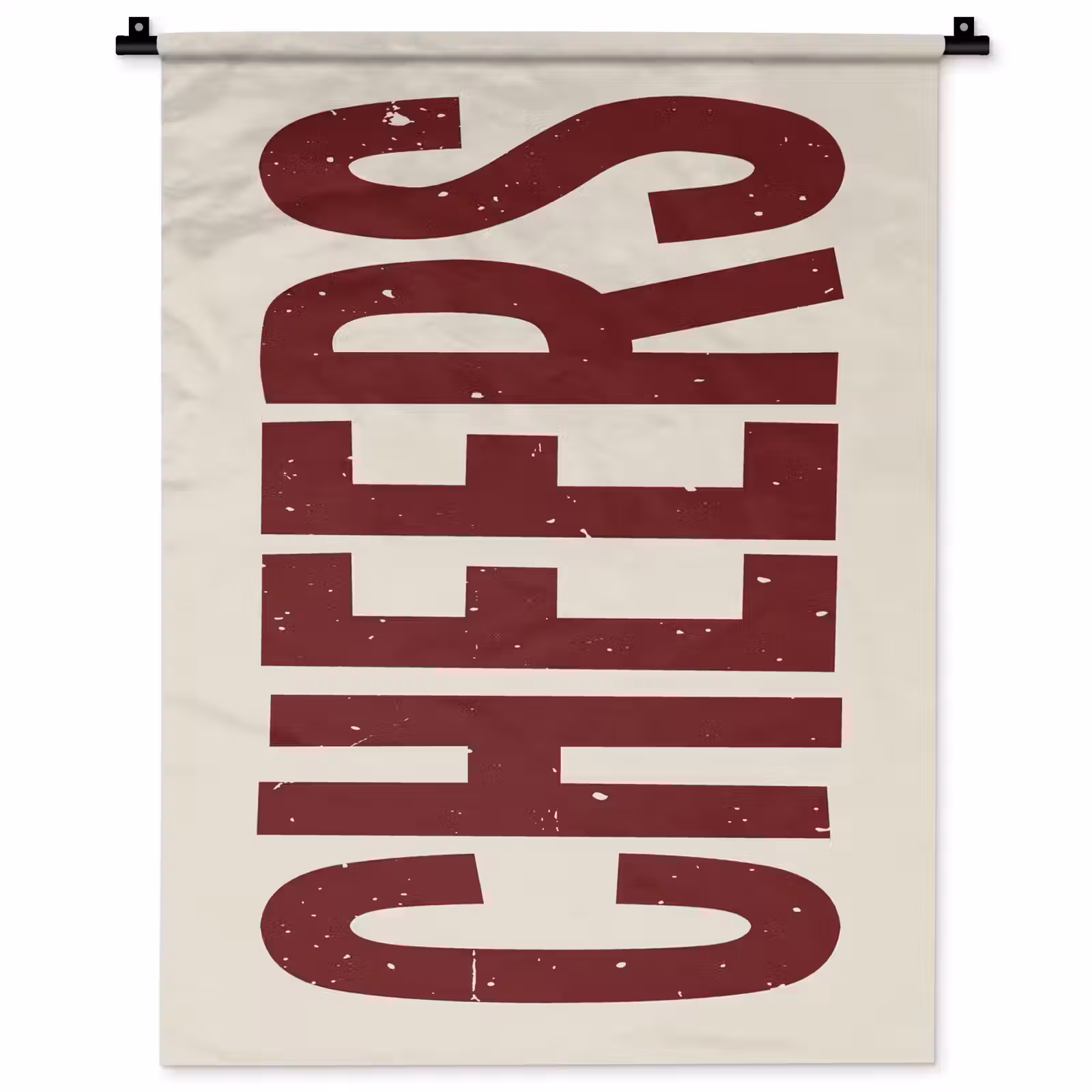 Wandkleed - Red - Cheers - Decoratie - Beige — 1