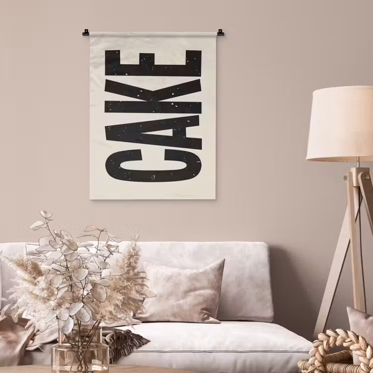 Wandkleed - Beige - Japandi - Cake - Decoratie — 2