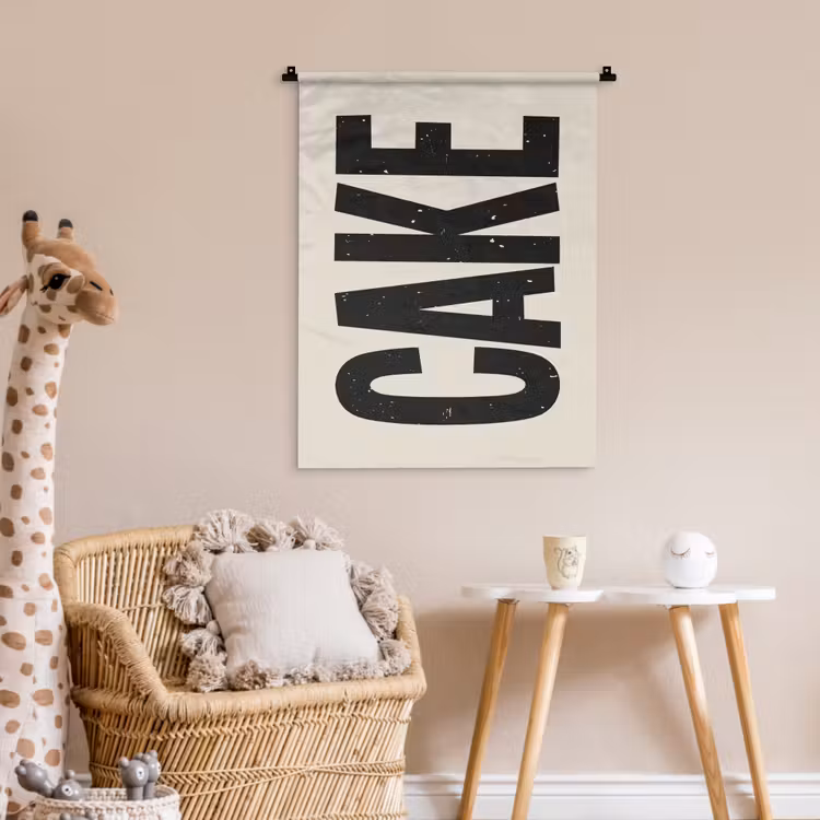 Wandkleed - Beige - Japandi - Cake - Decoratie — 6