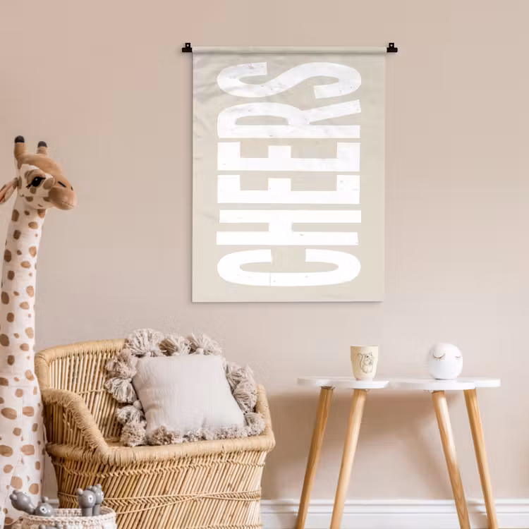 Wandkleed - Cheers - Feest - Japandi - Vintage — 6