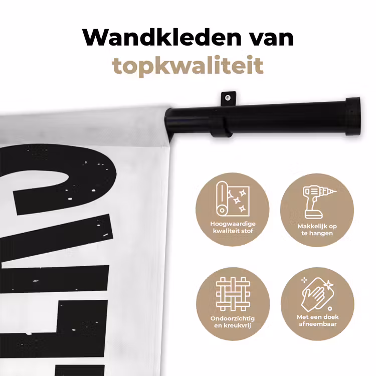 Wandkleed - Retro - Cheers - Zwart - Decoratie — 3