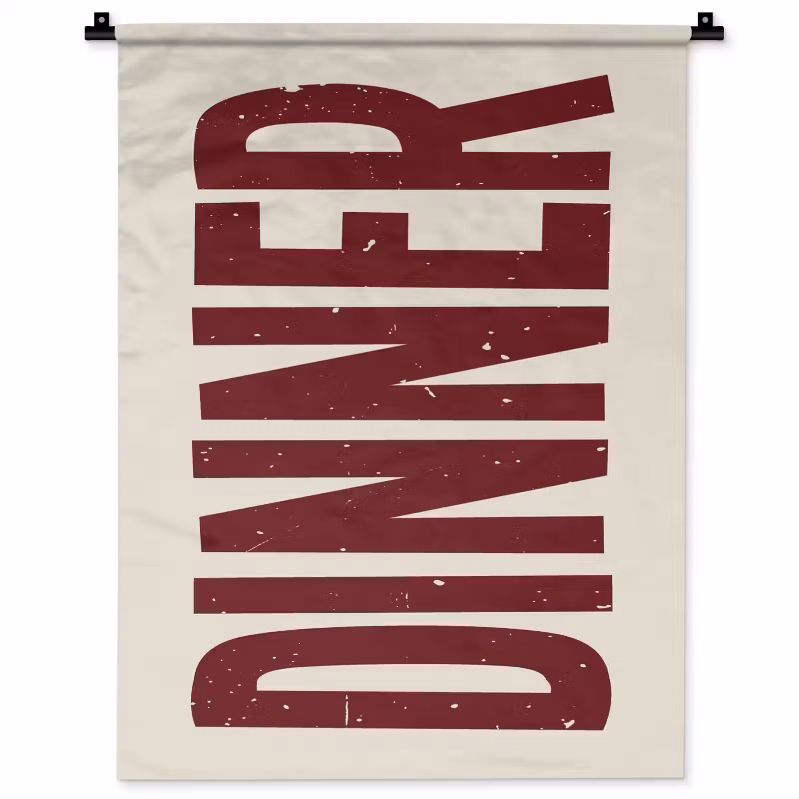 Wandkleed - Eten - Decoratie - Rood - Vintage — 1