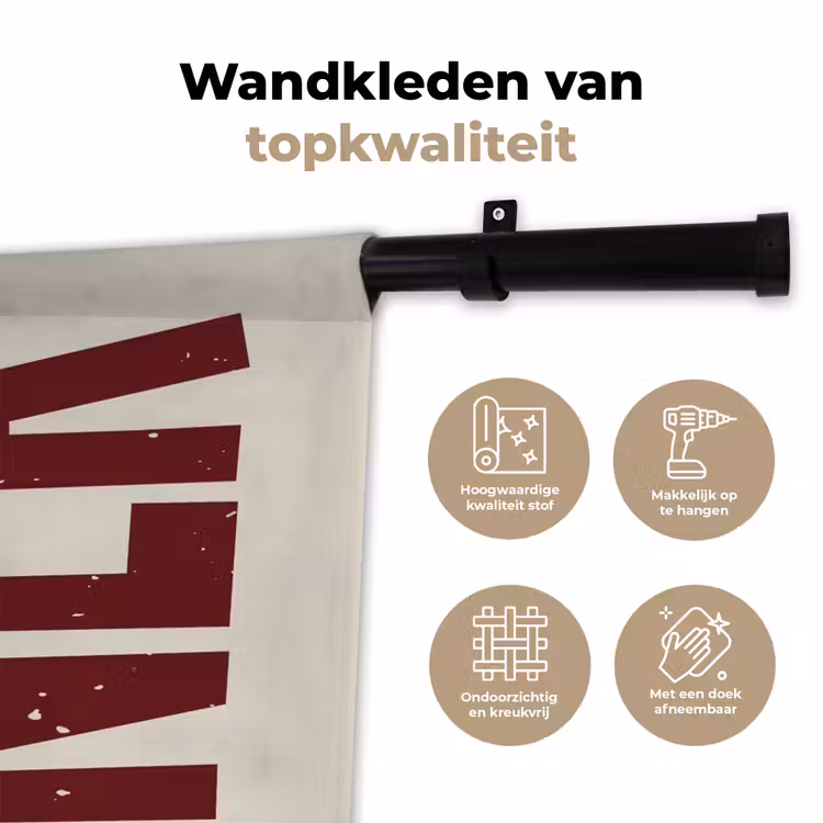 Wandkleed - Eten - Decoratie - Rood - Vintage — 3