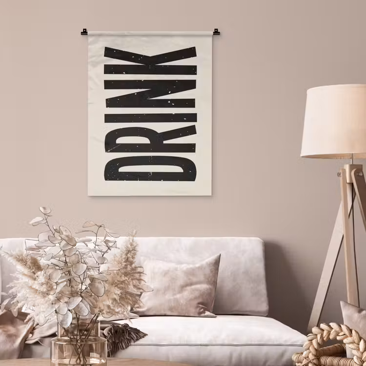 Wandkleed - Vintage - Zwart - Decoratie - Japandi — 2