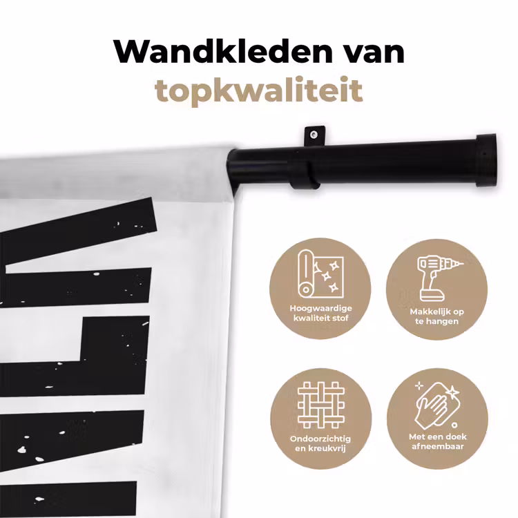 Wandkleed - Zwart - Decoratie - Vintage - Eten — 3