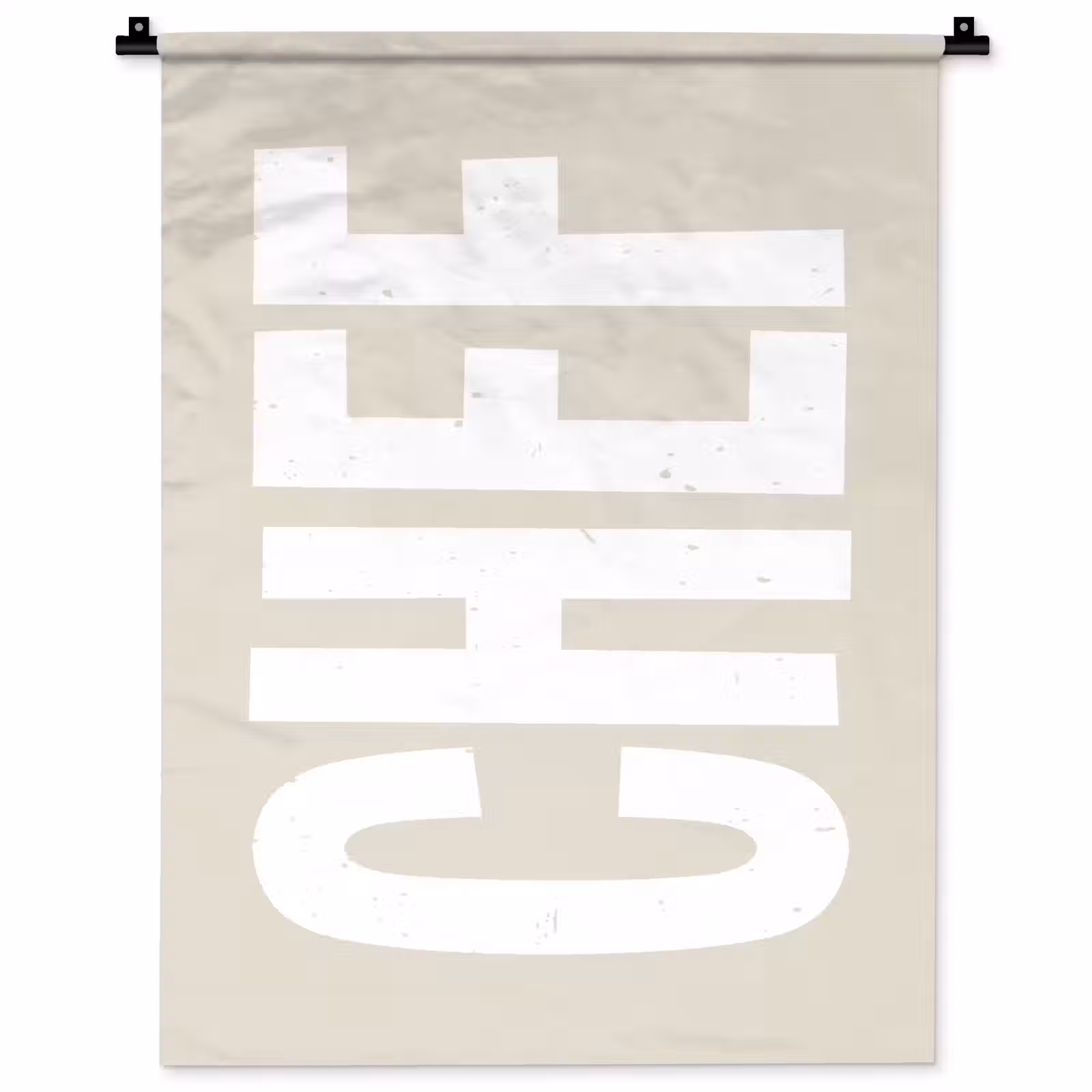 Wandkleed - Wit - Chef - Decoratie - Japandi — 1