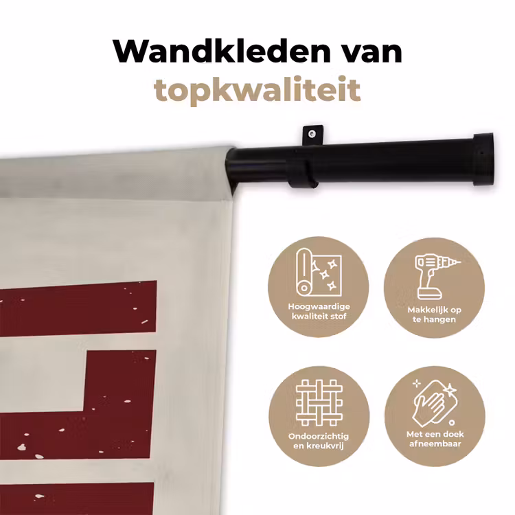 Wandkleed - Chef - Rood - Japandi - Vintage — 3